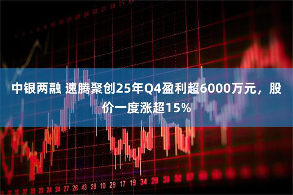 中银两融 速腾聚创25年Q4盈利超6000万元，股价一度涨超15%